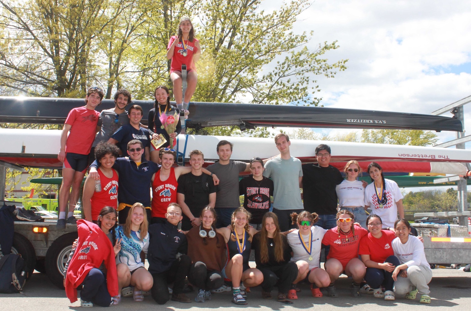 SBU Crew at NY State Championship 2023.